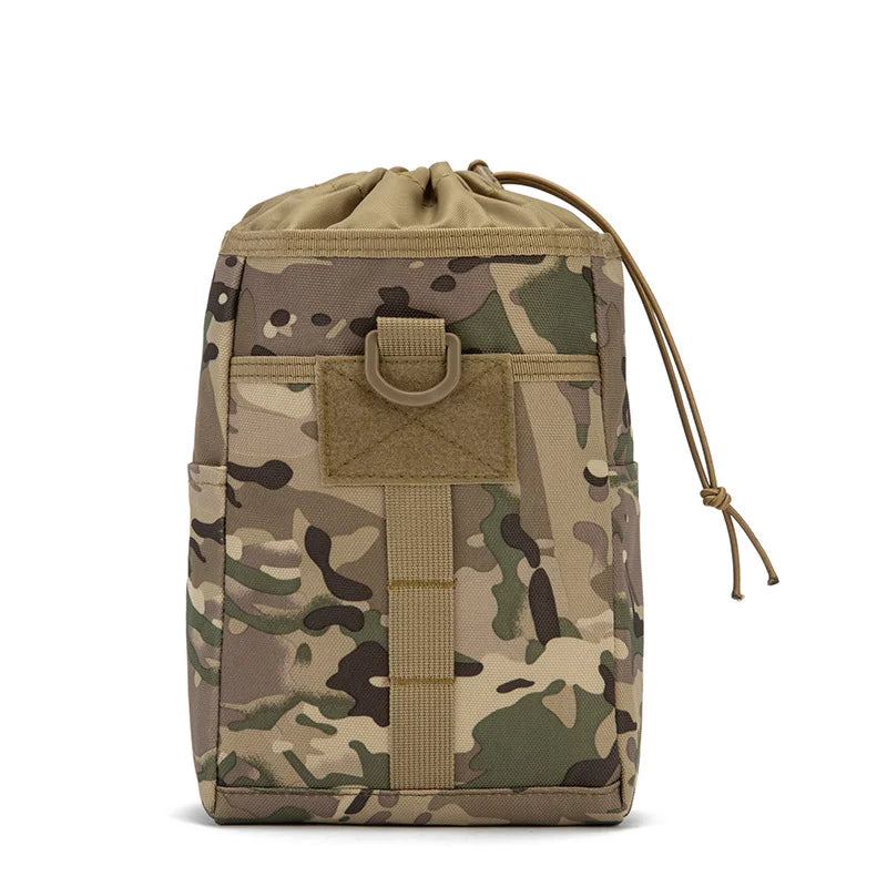 Tactical Foldable Waist Bag Storage Bag Molle Outdoor Sports Waterproof Mountaineering Bag Ammo Pouch Drawstring Recycling Bag