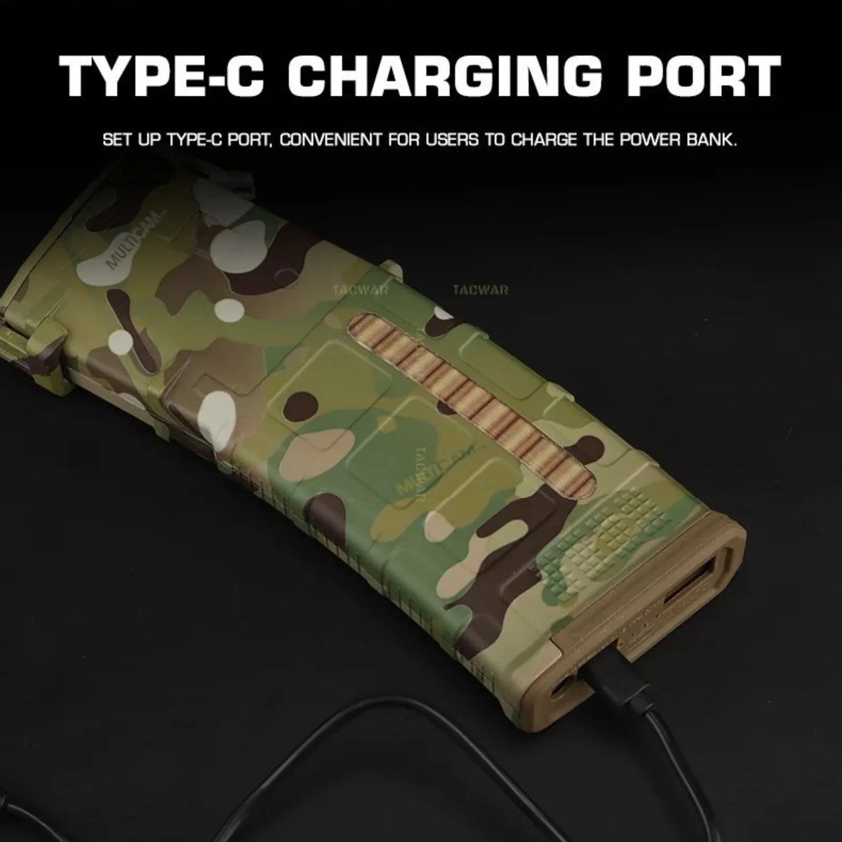 PMAC Mag Style 3*18650 Power Bank Battery Box Holder, Magazine Model Type C Charge Shell for iPhone Xiaomi Battery Cases