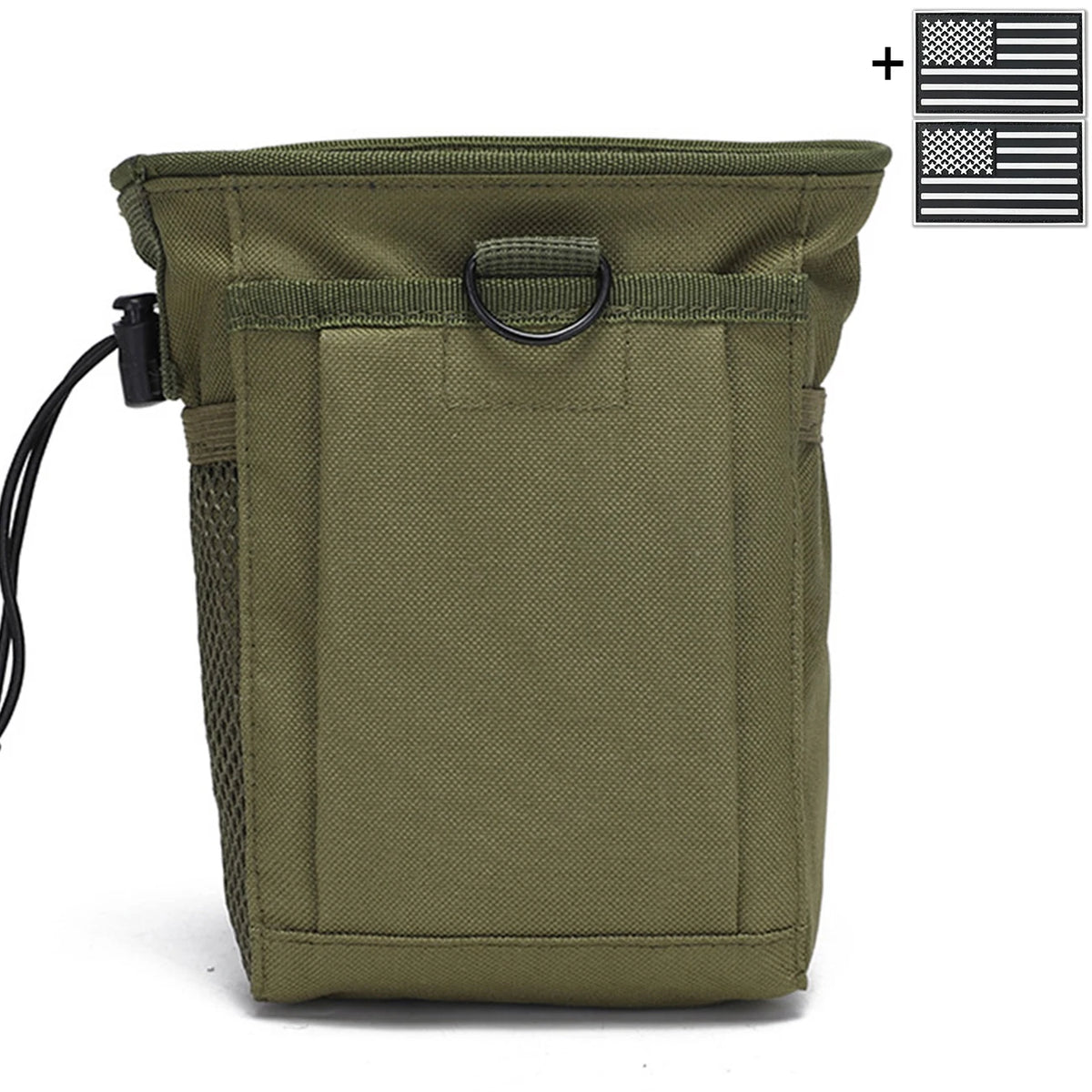 Multi functional storage bag MOLLE waist bag outdoor EDC practical drawstring storage bag, fabric wear-resistant and durable