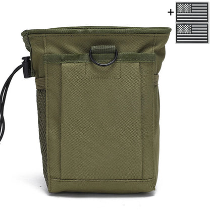 Multi functional storage bag MOLLE waist bag outdoor EDC practical drawstring storage bag, fabric wear-resistant and durable