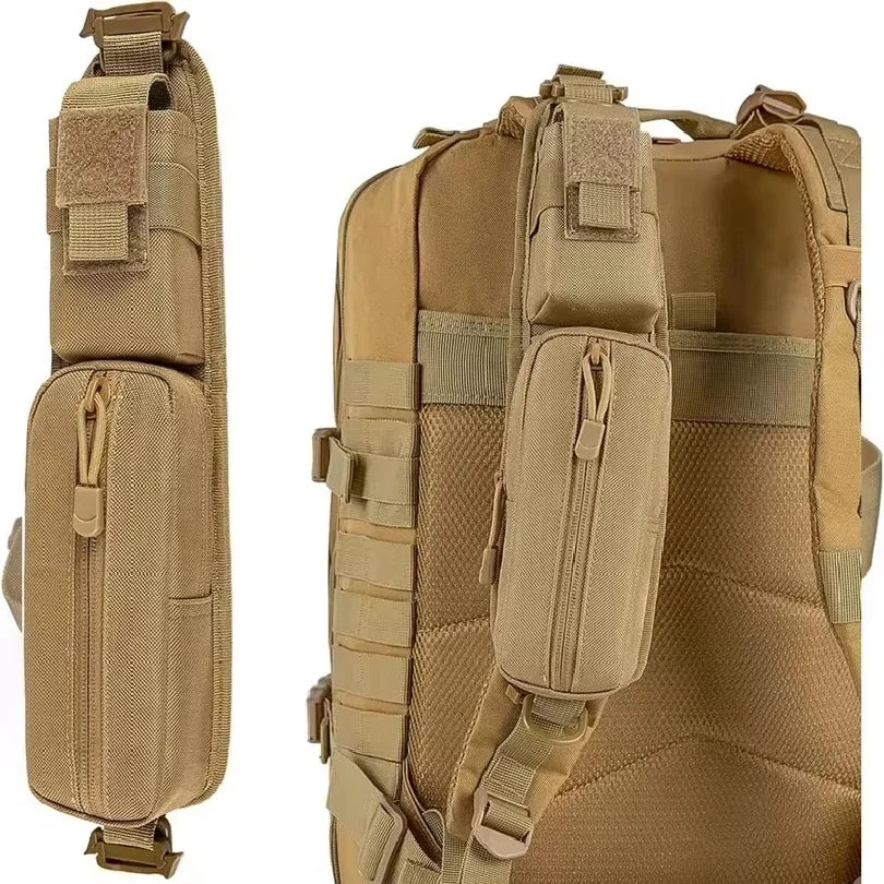 Backpack Shoulder Strap Pouch MOLLE EDC Organizer Bag for Flashlight Keys Small Tools Hiking Camping Travel