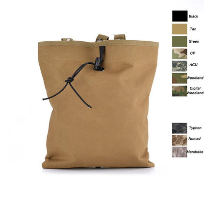 Tactical MOLLE Dump Pouch Utility EDC Recovery Bag Magazine Pouch Recycling Storage Bag  Hunting Accessories