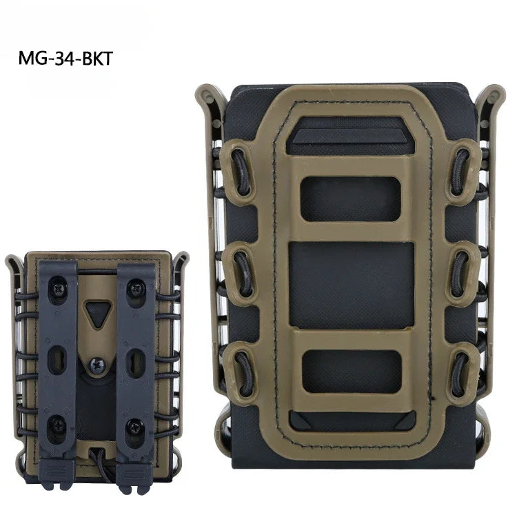 Tactical Magazine Pouch Molle for Ar15 M4 5.56 7.62mm Scorpion Fast Mag Quick Release Mag TPR Holster Adjustable Case Box
