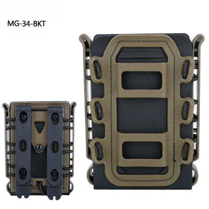 Tactical Magazine Pouch Molle for Ar15 M4 5.56 7.62mm Scorpion Fast Mag Quick Release Mag TPR Holster Adjustable Case Box