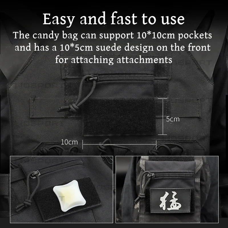 New Outdoor Micro Candy Pouch With Hook&Loop MK3 MK4 Vest Chest Rig Camouflage Portable Storage Camping  Accessories
