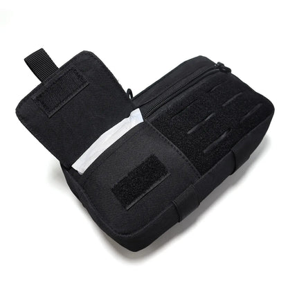 Tactical MOLLE EDC Pouch 600D Utility Nylon Water Resistant Admin Bag Organizer for Outdoor Hiking Camping Hunting Sports