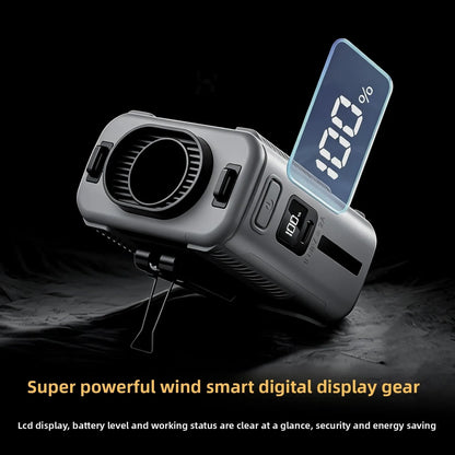 Portable USB Cooling Fan for Tactical Vest Neck Hang Air Cooler Summer Heat Relief Fan Outdoor Cycling