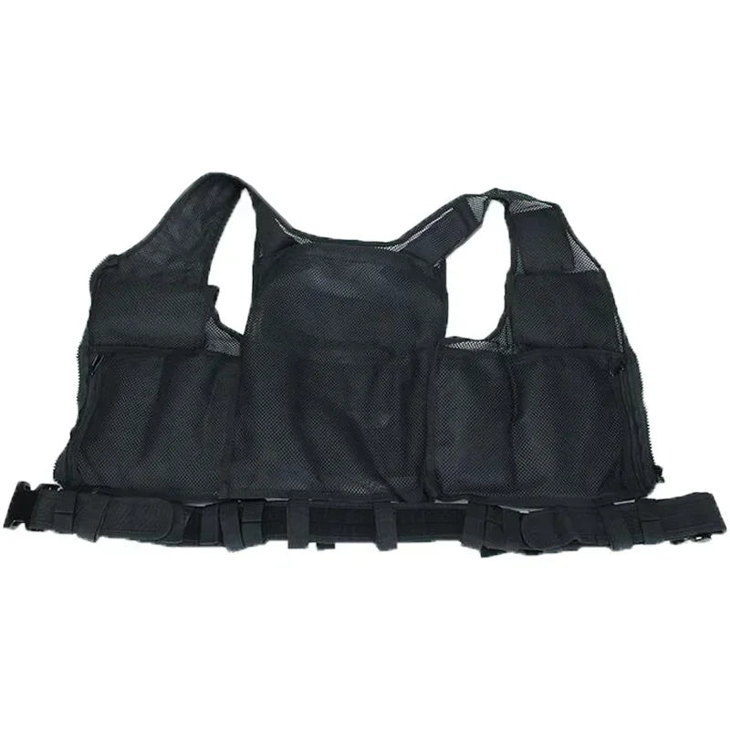 Multicam Green Multi-Pocket Swat Tactical Vest Combat Body Armor Vests Security Hunting Outdoor CS Game Airsoft Training Jacket