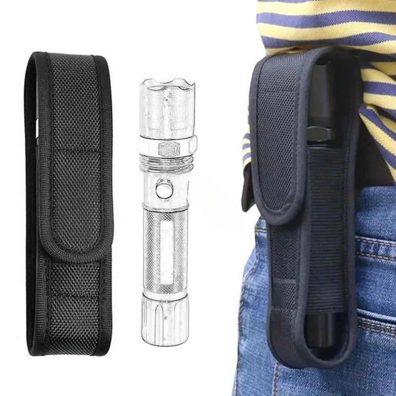 1 PC Tactical Molle Flashlight Molle Pouch LED Torch Holster Waist Bag Outdoor Camping Hunting Accessories Folding Knife Pack