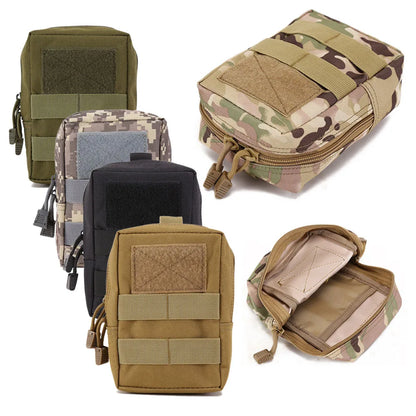 Outdoor Mini Medical Molle Waist Bag Tactical Pouch Camping Hunting Coin Pouch Belt Pouch Survival Tool First Aid Storage Pack