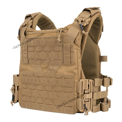 Plate Carrier Tactical Vest Comfortable Quick Release On/Off Hunting Cummerbund Fast Adjust Multi-size Airsoft Molle Gear