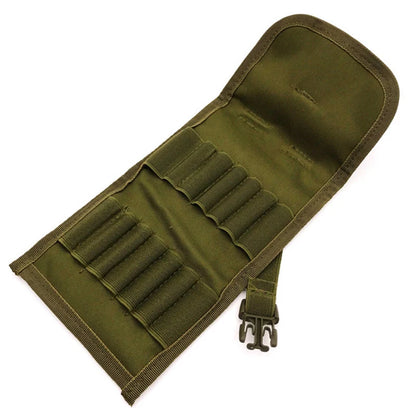 Tactical 14 Round Foldable Ammo Carrier Bag Molle Shotgun Bullet Shell Holder Cartridge Hunting Accessories