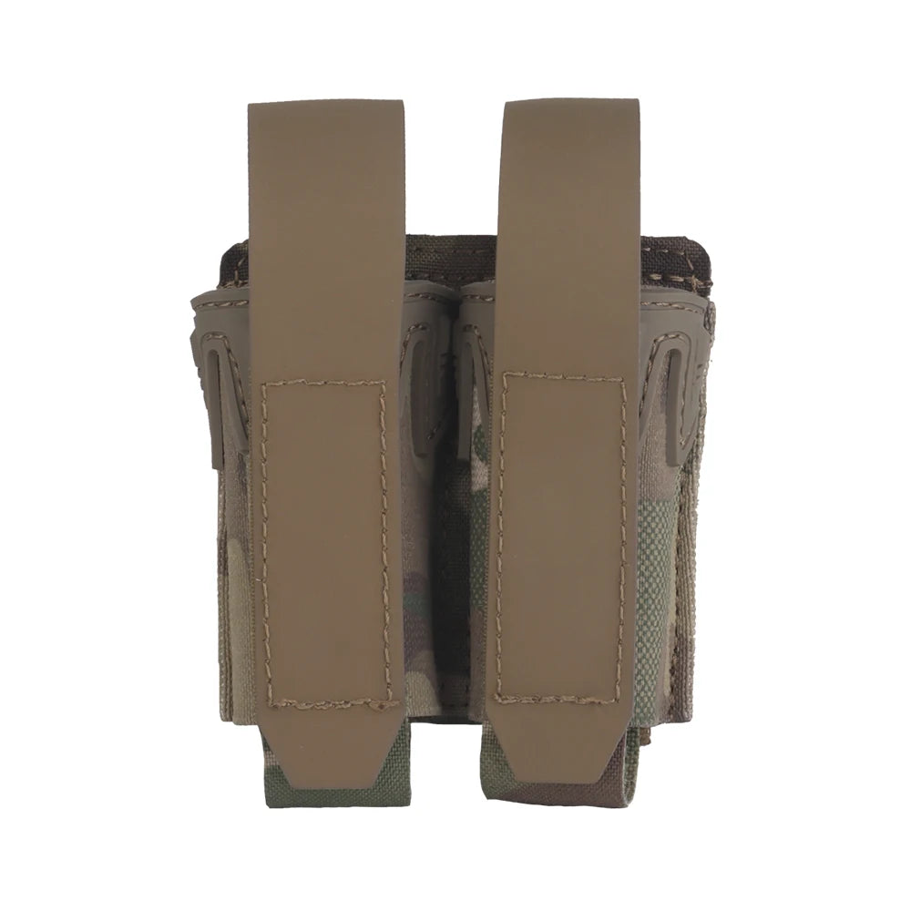 MOLLE Pistol Magazine Pouch 9mm .40 .357 .45ACP Single/Double Mag Holder Carrier for EDC Airsoft GBB Tactical Vest Belt