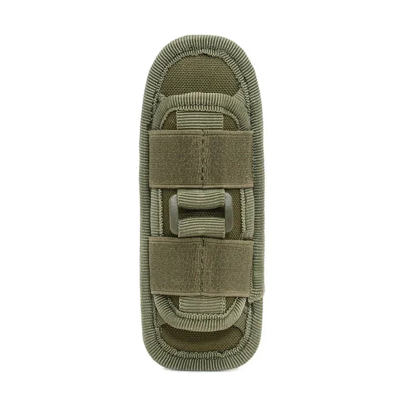 Molle flashlight bag, 360 degree rotatable flashlight cover, hunting lighting accessories, survival kit
