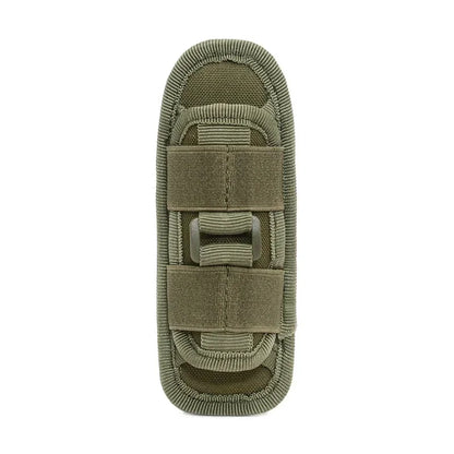 Molle flashlight bag, 360 degree rotatable flashlight cover, hunting lighting accessories, survival kit