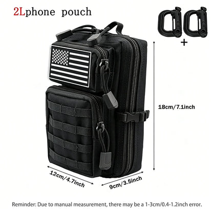 Multi functional portable carry on bag with 4 different carrying methods, large capacity outdoor waist bag