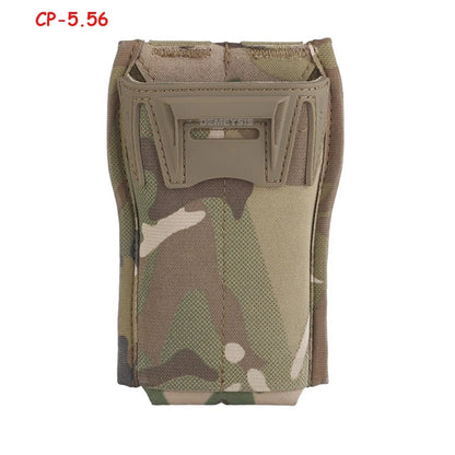 Tactical 5.56mm Single Mag Pouch MOLLE Quick Release Magazine Holder for AR15 M4 Airsoft Vest Plate Carrier Hunting Gear