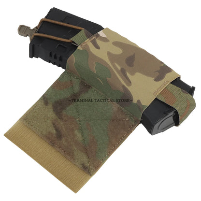 Tactical MBITR Radio Holder Wingman Pouch AR M4 5.56 Magazine Storage Shock Cord Retension Hunting Vest V2 Side Elastic Pouches