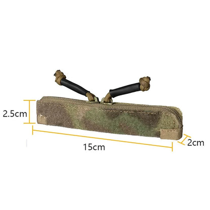Tactical Vest Double Zipper Insert Pouch Storage Pocket Zipper Cover Flap Pocket Zip Insert for JPC2.0 CPC AVS Vest Universal