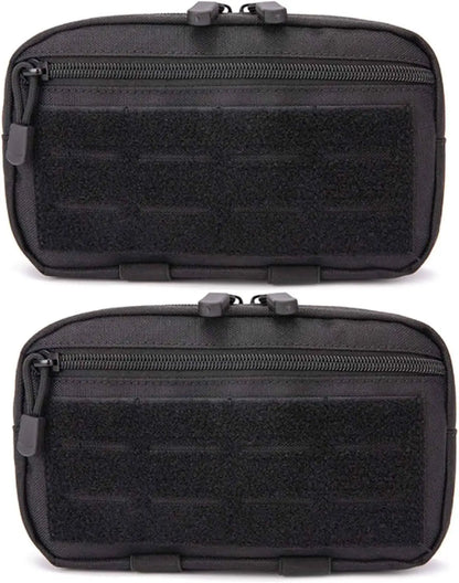 1000D Laser Cut Molle Pouches Compact Water-Resistant Utility Admin Pouch for Vest Backpack Duty Belt Hunting Vests