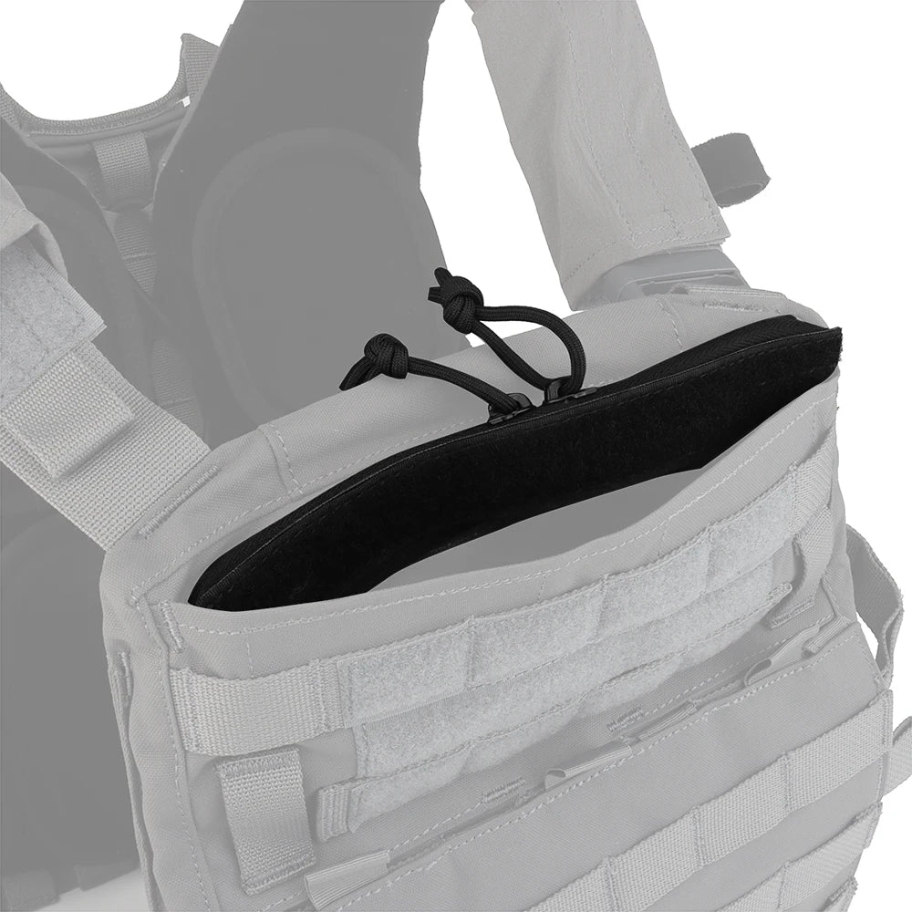 KODENOR Tactical Admin Pocket Zipper Insert Hook and Loop Attachment Zip Closure for Admin Pouch Standard MBAV Crye AVS Plate