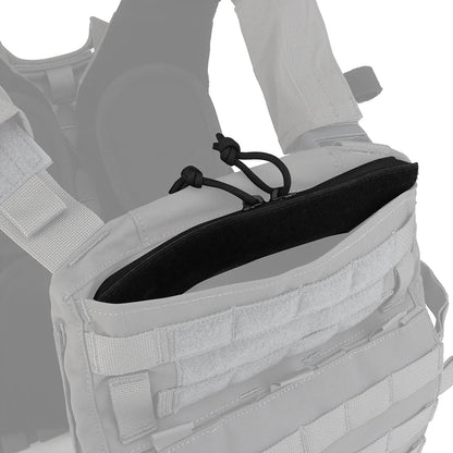 KODENOR Tactical Admin Pocket Zipper Insert Hook and Loop Attachment Zip Closure for Admin Pouch Standard MBAV Crye AVS Plate