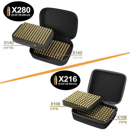 Ammo Pouch Portable Case for Cartridges 9mm .22LR .223/5.56mm Ammunition Storage Box Large Capacity Bullet Bag Hunting Shooting