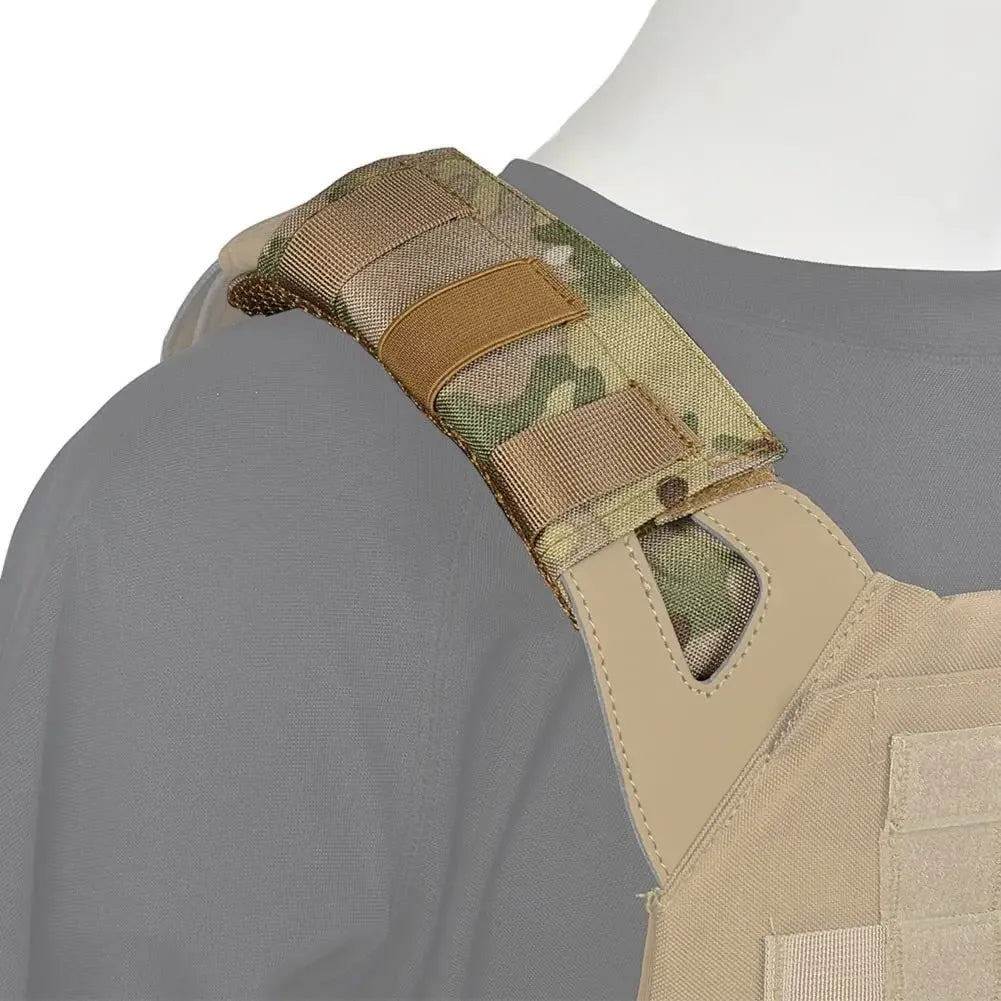 2pcs Vest Shoulder Strap Pad Comfort Cushion Nylon Mesh Protect Pads Tactical Molle For Hiking Backpack Accessories