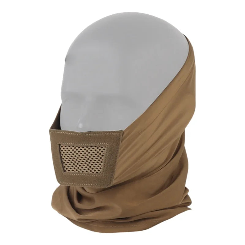 Extended Neck Knight Mask | Windproof Sports Face Mask | for Skiing Motocross & Airsoft