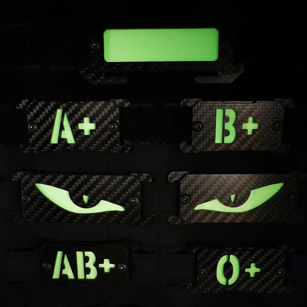 Tactical Light Marker Glow In Dark Patch Molle Luminous Marker Safety Signal Luminous Panel For Backpack Vest Plate Carrier