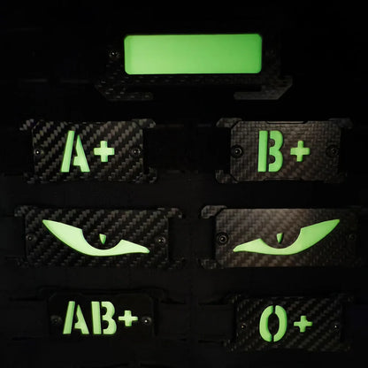 Tactical Light Marker Glow In Dark Patch Molle Luminous Marker Safety Signal Luminous Panel For Backpack Vest Plate Carrier