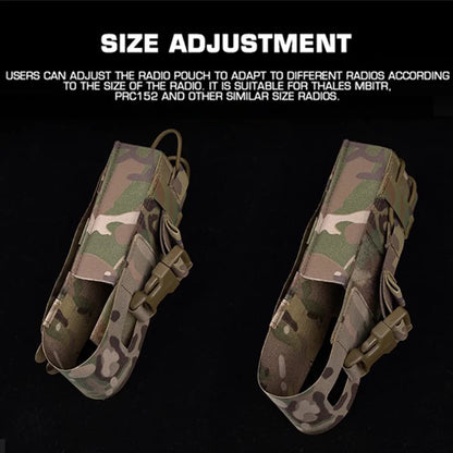 Quick Release Radio Carrier Universal MOLLE Platform Mount Nylon Lightweight Pouch for PRC Series Walkie Talkies Outdoor Airsoft