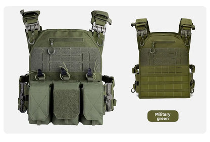2026 Military Tactical Vest Body Armor Combat Army Gear Hunting Plate Carrier Airsoft Accessories Wargame Pouch Vest