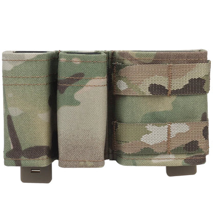 9mm/5.56 Magazine Pouch Tactical Pistol Mag Pouches Militar Double Mag Bag Hunting Airsoft Holder With FAST Nylon Support Clip