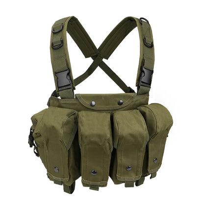 AK Chest Rig Vest AK 47 Magazine Pouch Airsoft Paintball Equipment Outdoor Sports Training Hunting Plate Carrier Vests