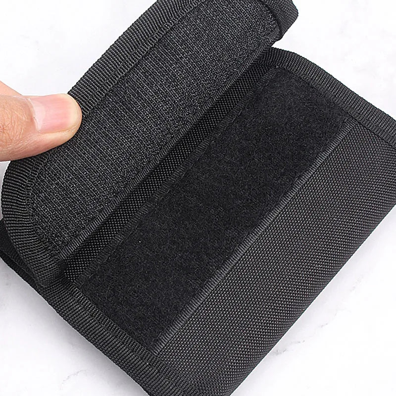 Tactical 12 Round Rifle Ammo Pouch Elastic Cartridge Carrier with MOLLE Webbing for Hunting Shooting and Outdoor Use