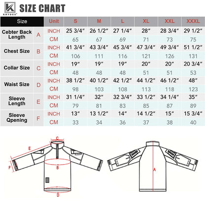 KRYDEX Combat G3 Shirt Tactical Hunting Outdoor Clothes Shirt with Elbow Pads Tiger Stripes Camo Ranger Green Gen3 Shirt