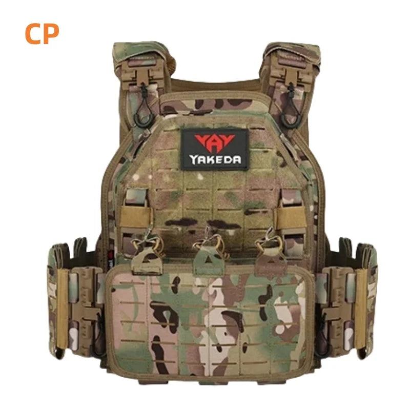 YAKEDA Tactical Vest Outdoor Hunting Plate Carrier Protective Adjustable Vest Airsoft Carrier Combat Equipment 6094 vest