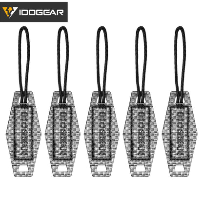 IDOGEAR Tactical Zipper Pull Cord Extension Zip Fixer Hook Handle Replacement Pulls Tab for Vest Backpack 3964