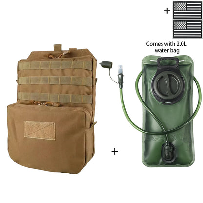 Outdoor Hunting Water Bag Set 2L Large Capacity Drinking Water Bag Portable Water Storage Bag for Hiking and Cycling
