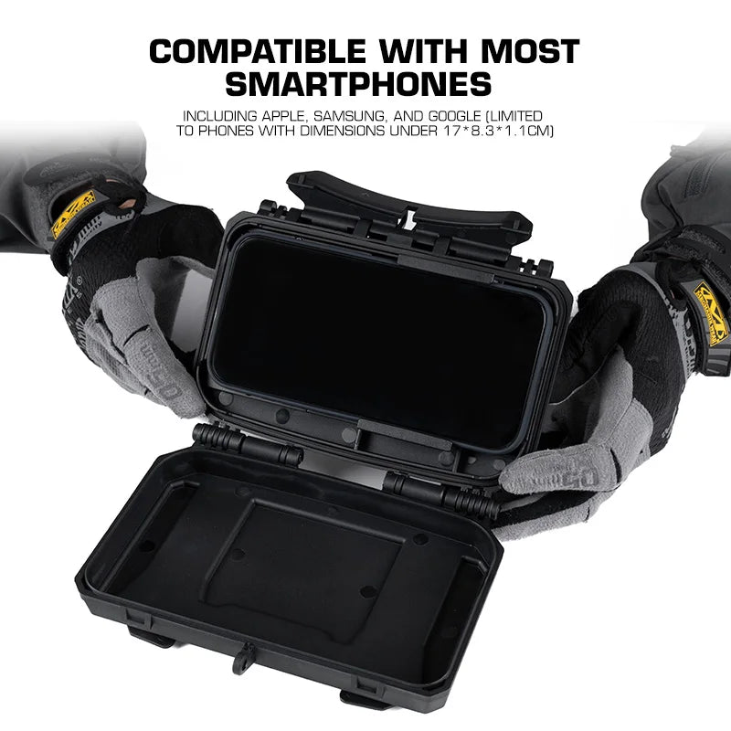 Tactical MOLLE Phone Case Mobile Phone Universal Phone Holder Map Navigation Airsoft Paintball Vest Equipment Hunting Accessory