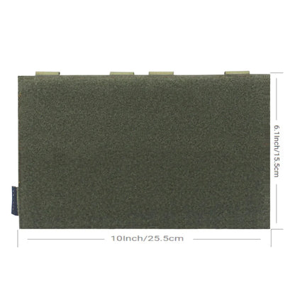 New Style 1000D Nylon Tactical Vest Patch Molle Adapter Panel Hook&Loop Converter For Attching ID Patches EDC Tool Bag