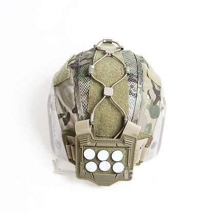 FMA Tactical Maritime Helmet Cover Multifunctional Battery Holder Balanced Pouch Bag BK/DE/MC