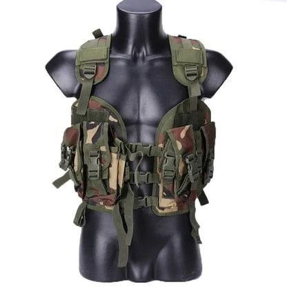 Tactical Seal Vest Camouflage Combat Vest Airsoft Paintball Body Armor For Hunting War Game Airsoft Outdoor Sport With Water Bag