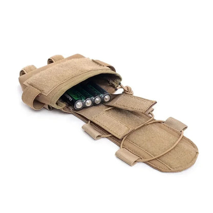 Tactical Helmet Battery Pouch MK2 - NVG Counterweight Pack with Hook & Loop, Molle-Compatible Airsoft, Durable Nylon Organizer