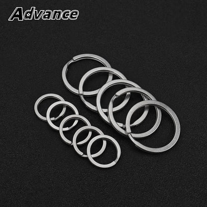 5pcs Titanium Alloy Key Ring 18mm/30mm Keychain Outdoor Tool EDC Buckle Accessories