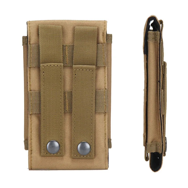 MOLLE Tactical Phone Pouch Outdoor Universal Smartphone Pouch 600D Nylon Belt Waist Bag for Hunting Travel Hiking
