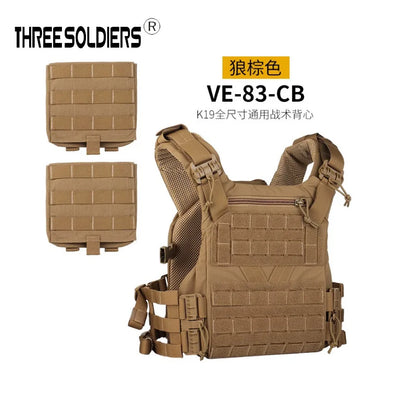 Full Size CS Tactical Load Vest, Outdoor Expansion Training Protective Vest, Quick-Release Vest, Scratch-Resistant Breathable