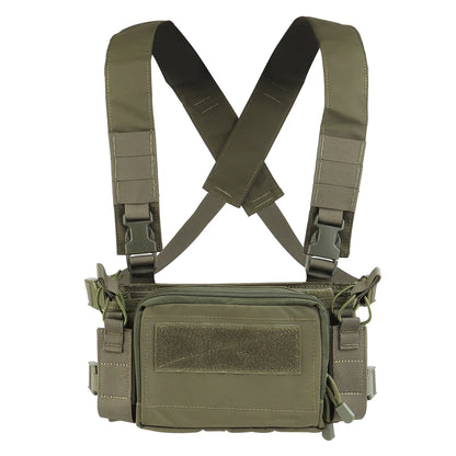 D3CRM Tactical Chest Rig Lightweight With 9mm/5.56 Mag Bag Quick Release Outdoor    Hunting Vest CS Match Wargame Chest Rig Gear