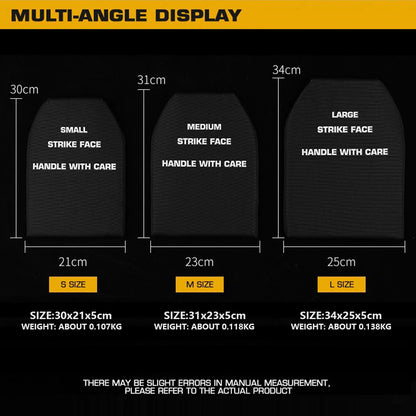 2PCS Airsoft Tactical Vest Sponge Plate Paintball Hunting Vest Carrier Shock Protective Insert Plates Soft Portable Breathable
